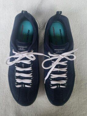 Skechers Elite Women's Size 9.5 Athletic Running Sneaker Shoes 11967 Navy